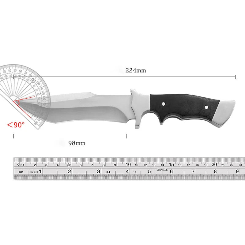 High-Hardness Portable Camping Knife: Self-Defense, Survival, Multi-Function