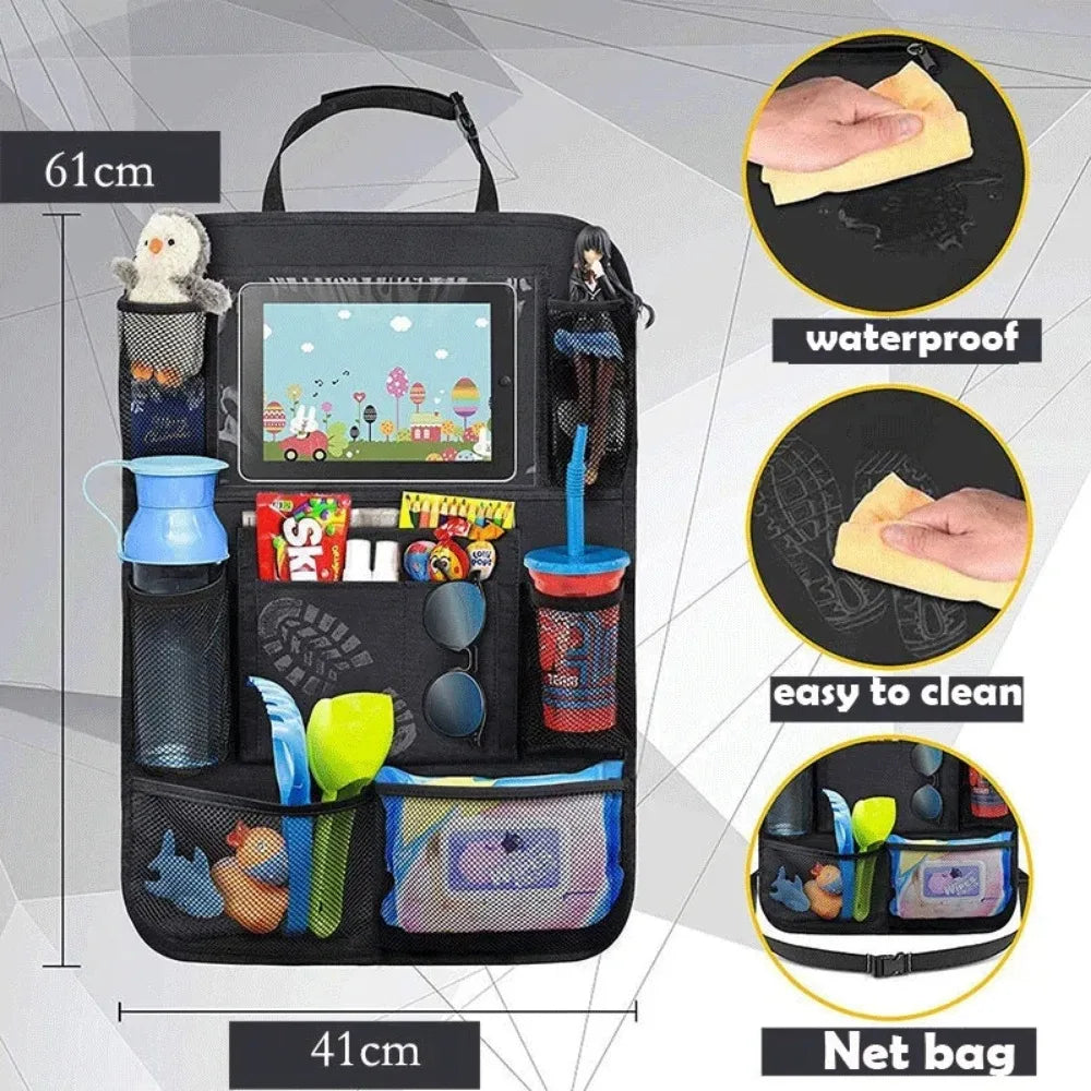 Car Seat Back Organizer with Tablet Holder