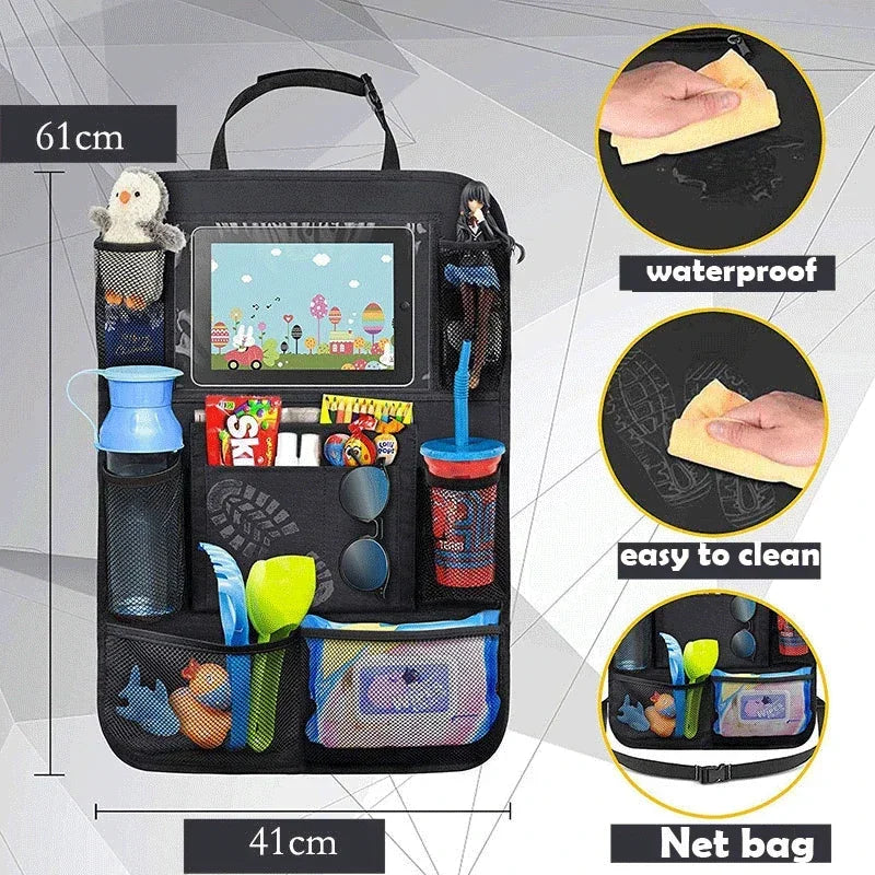 Car Seat Back Organizer with Tablet Holder