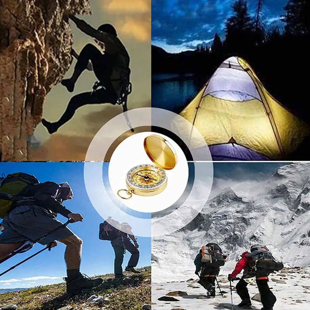 Vintage Pure Copper Compass (Glows in the Dark)