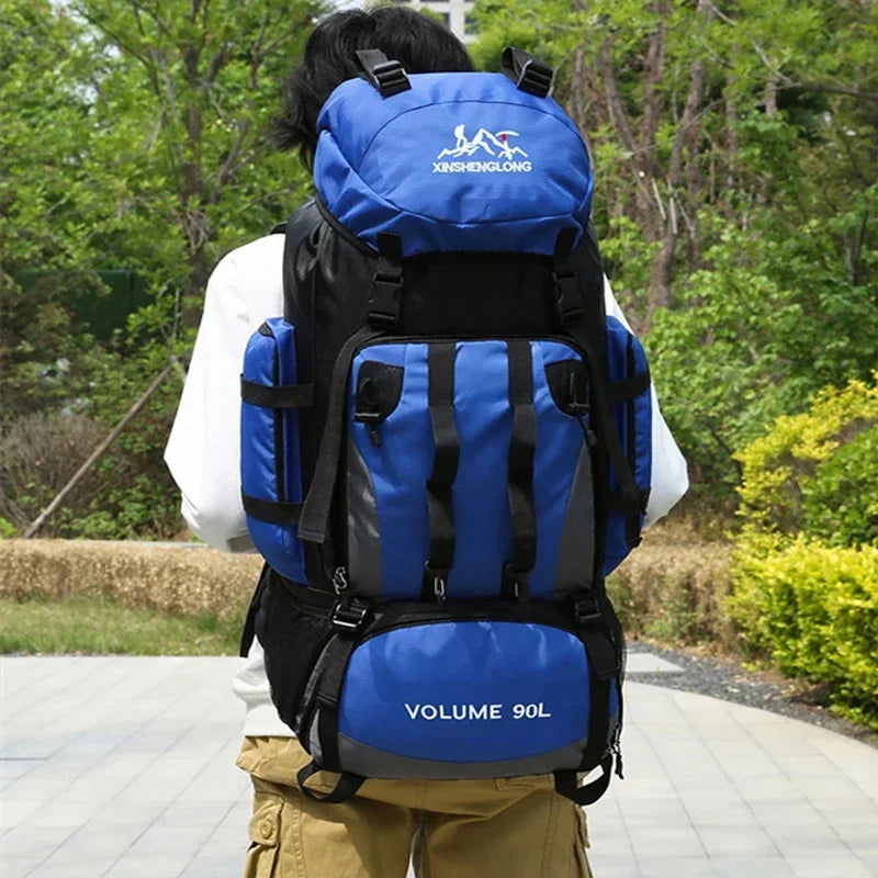 90L Waterproof Hiking Backpack: Large Capacity Trekking Bag