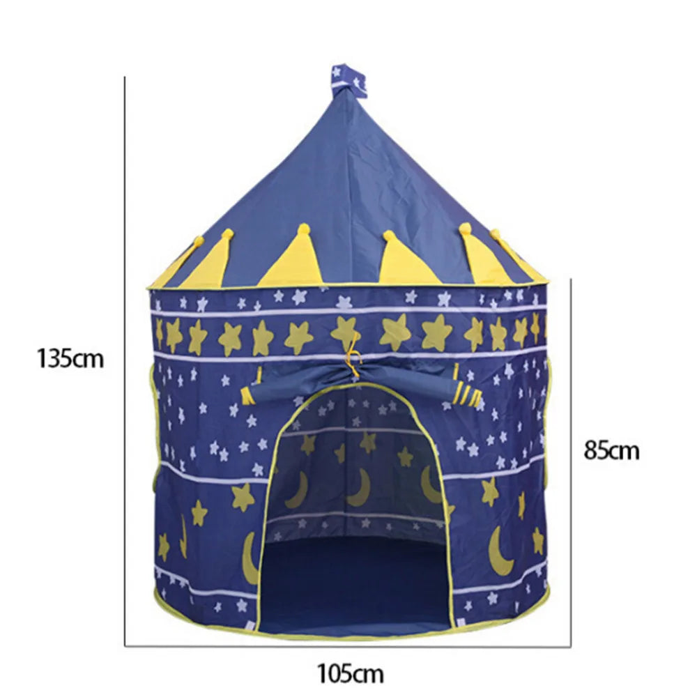 Infant Toddler Folding Tents Portable Castle Play House - Pink Blue