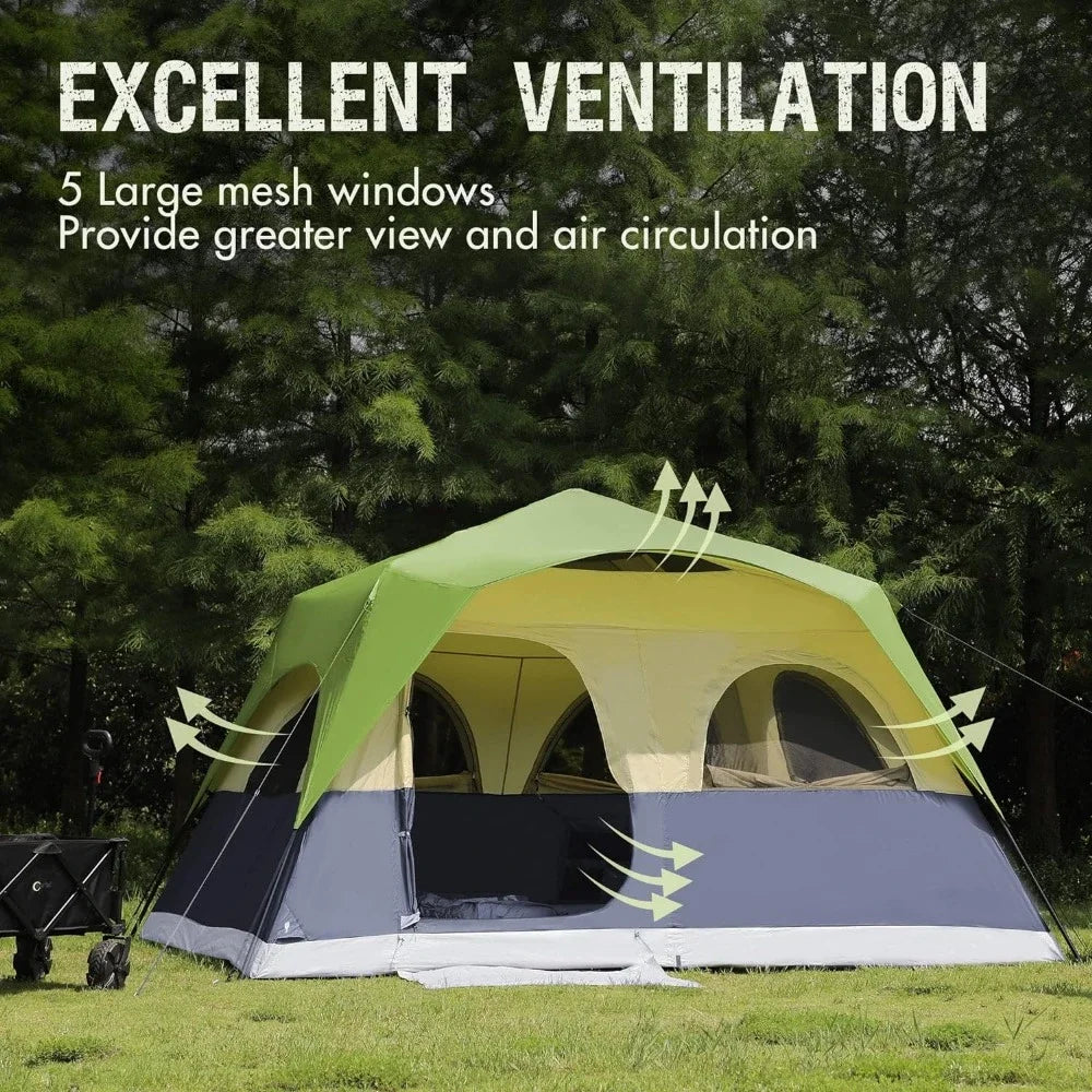 Instant 8-Person Waterproof Family Tent