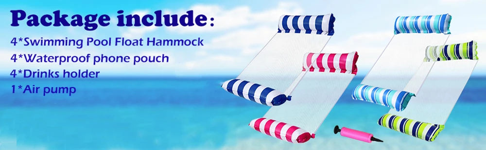 Inflatable Floating Lounger with Backrest