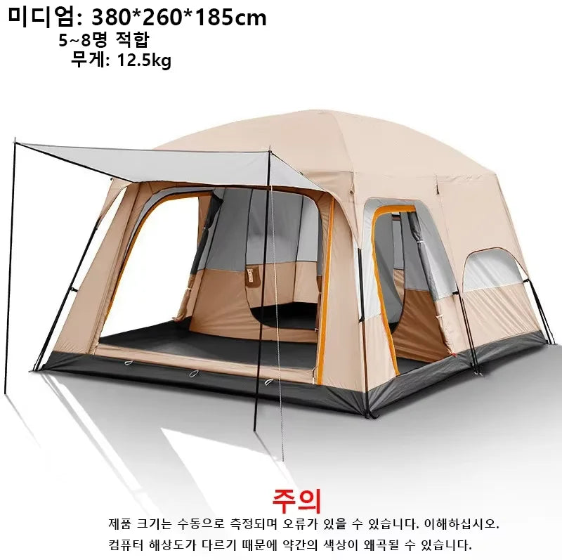 Large Waterproof Family Camping Tent