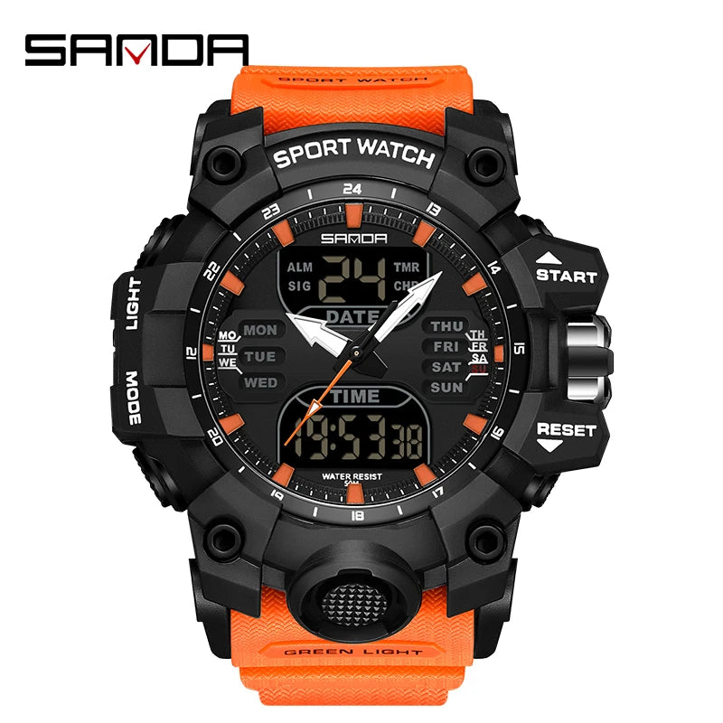 SANDA Men Sports Watches ary Watch