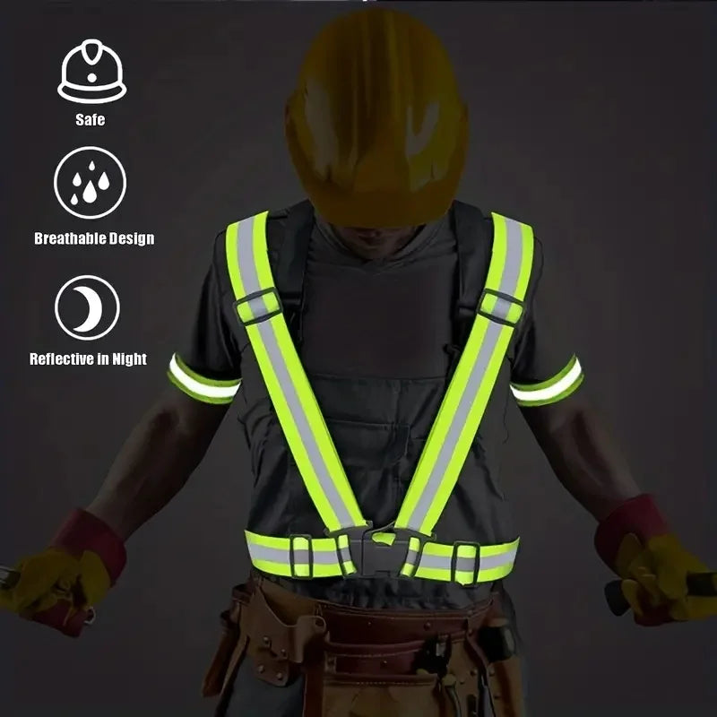 High-Brightness Reflective Vest for Night Running & Cycling