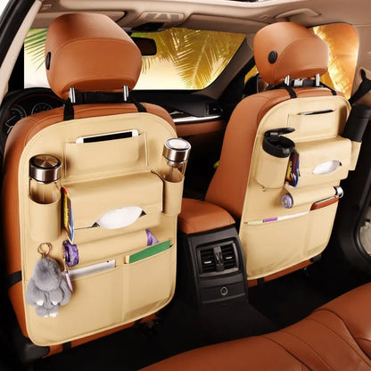 PU Leather Car Seat Organizer