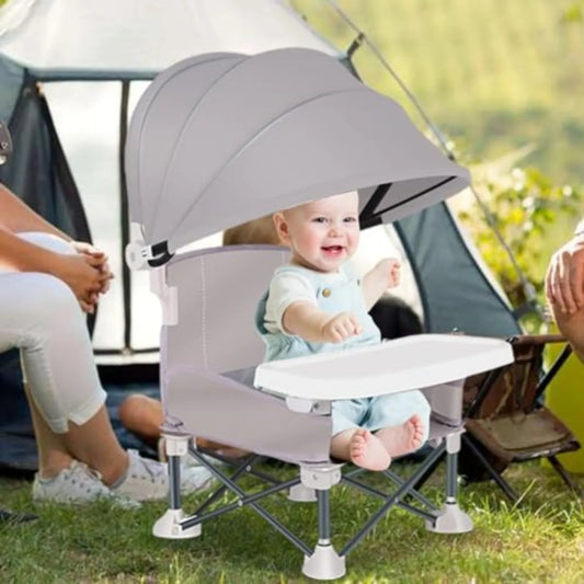 Portable Baby Feeding Chair with Sunshade