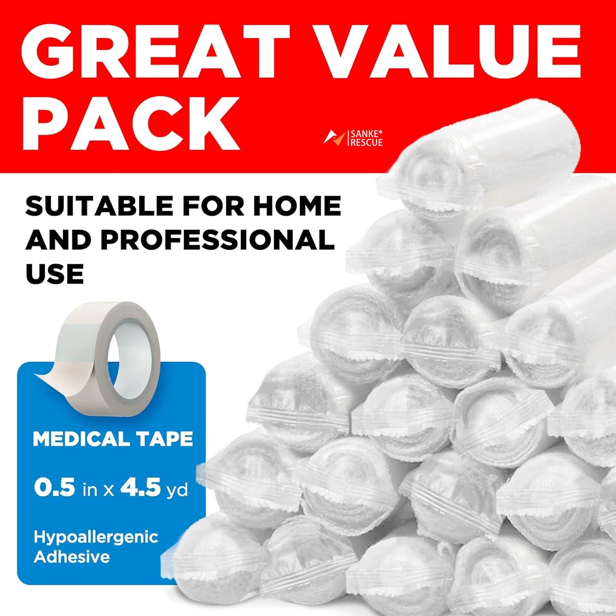 Medical Gauze Rolls Value Pack