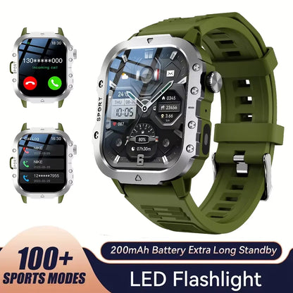 LAXASFIT Outdoor Smartwatch – Bluetooth & LED Flashlight