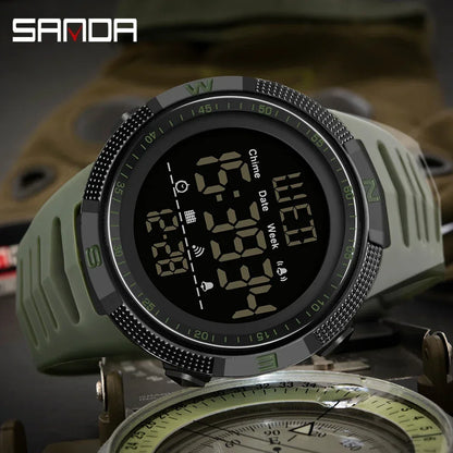 SANDA 6014 Waterproof Multifunctional Sports Watch