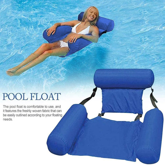 Inflatable Floating Lounger with Backrest
