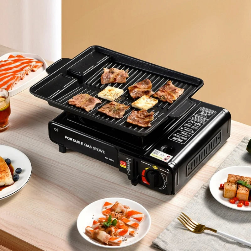 Portable Dual Gas Camping Stove