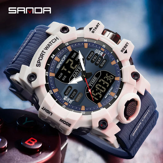 SANDA Men Sports Watches ary Watch