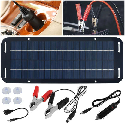 12V Portable Solar Powered Charger