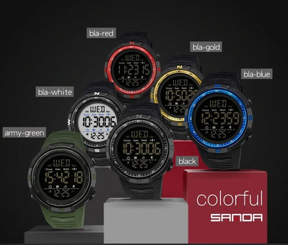 SANDA 6014 Waterproof Multifunctional Sports Watch