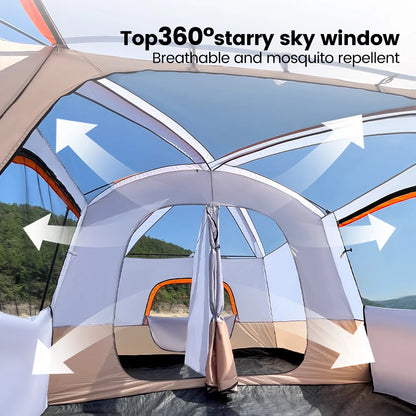 Large Waterproof Family Camping Tent