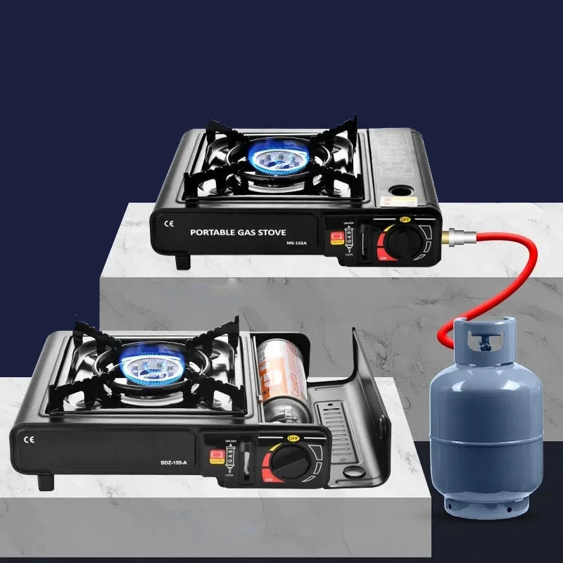 Portable Dual Gas Camping Stove