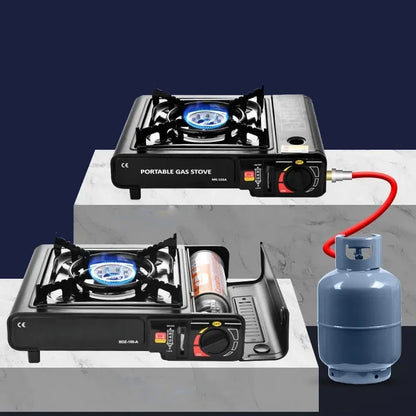 Portable Dual Gas Camping Stove
