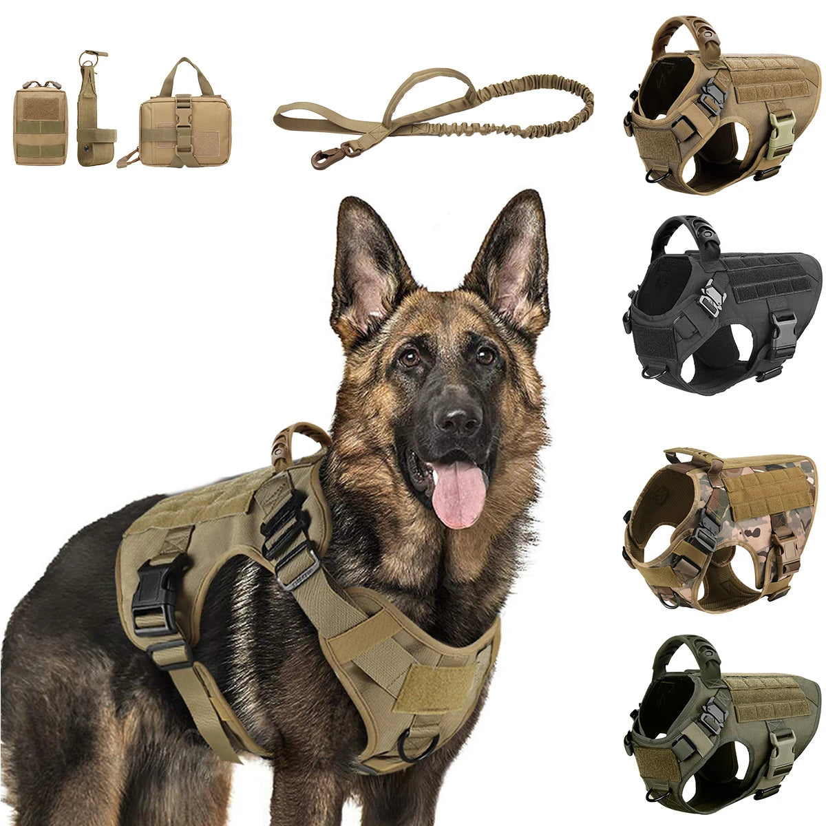 MOLLE Tactical Dog Harness