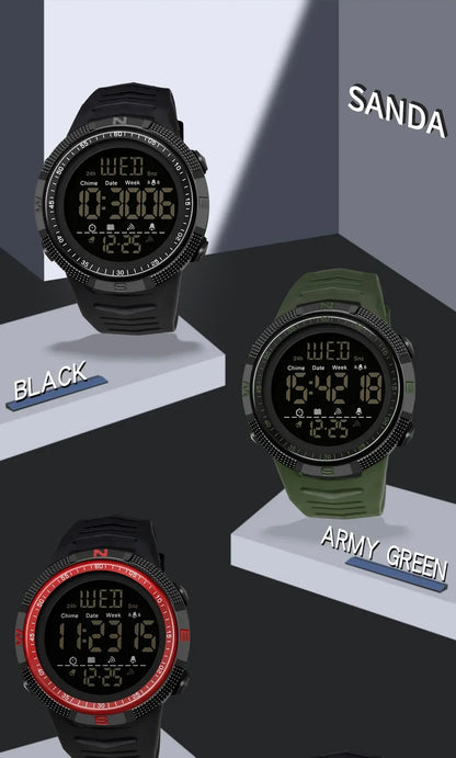 SANDA 6014 Waterproof Multifunctional Sports Watch