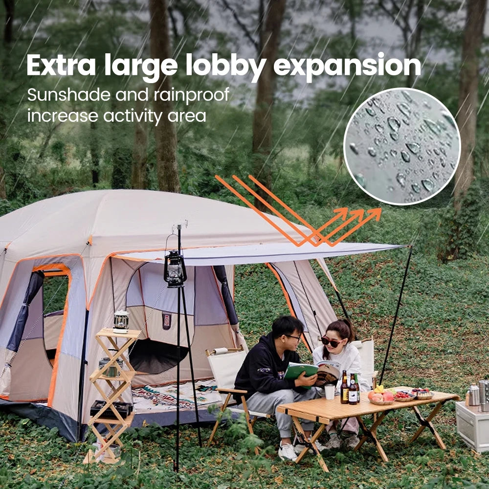 Large Waterproof Family Camping Tent