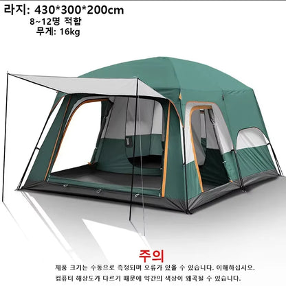 Large Waterproof Family Camping Tent